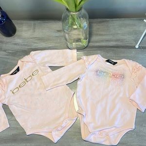 Bebe Onesies Set of 2 size 3/6 months